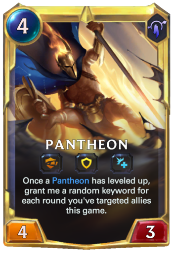 Leveled Pantheon Card