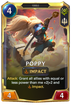 Leveled Poppy Card