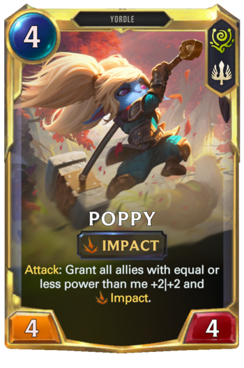 Leveled Poppy Card