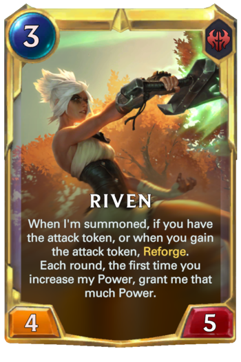 Leveled Riven Card