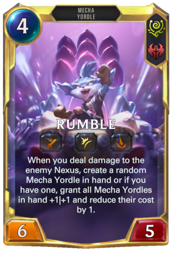 Leveled Rumble Card