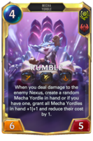 Leveled Rumble Card