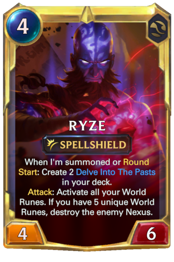 Leveled Ryze Card