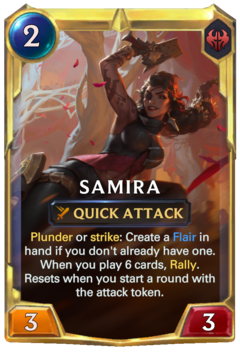 Leveled Samira Card