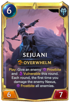 Leveled Sejuani Card