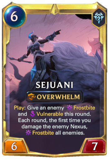 Leveled Sejuani Card