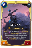 Leveled Sejuani Card