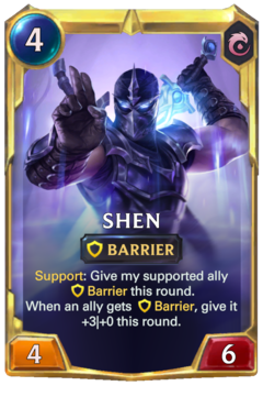 Leveled Shen Card
