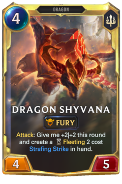 Leveled Shyvana Card