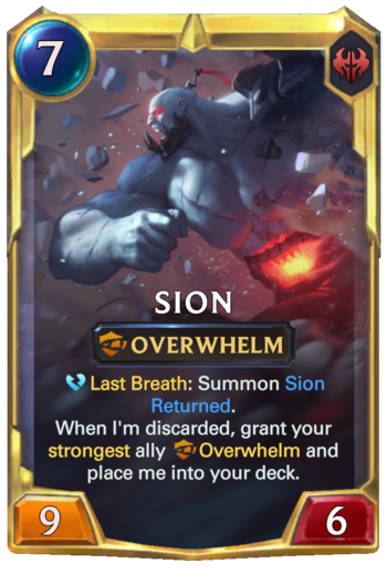 Leveled Sion Card