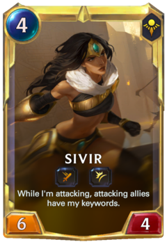 Leveled Sivir Card