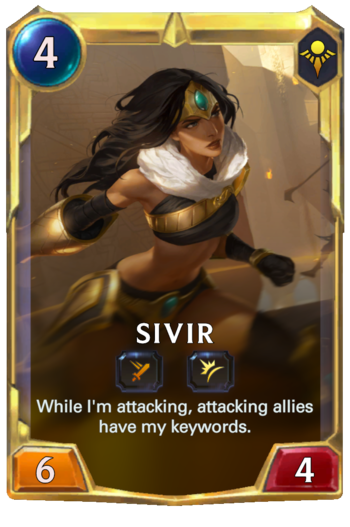 Leveled Sivir Card