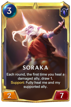 Leveled Soraka Card