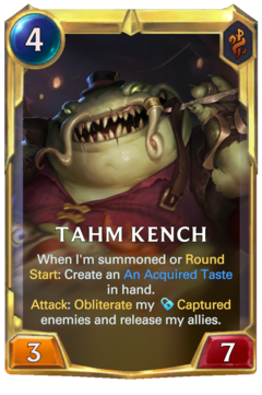 Leveled Tahm Kench Card