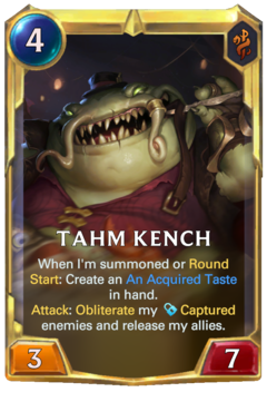 Leveled Tahm Kench Card