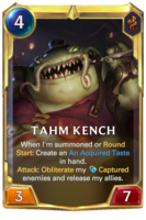 Leveled Tahm Kench Card