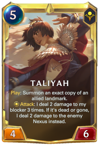 Leveled Taliyah Card