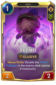 Leveled Teemo Card