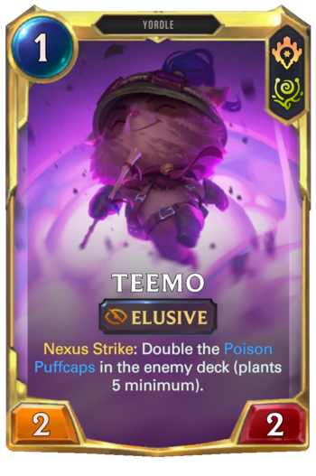 Leveled Teemo Card