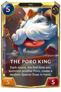 Leveled The Poro King Card