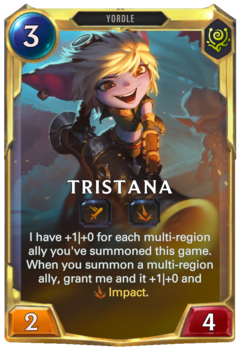 Leveled Tristana Card