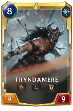 Leveled Tryndamere Card