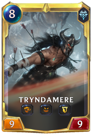 Leveled Tryndamere Card