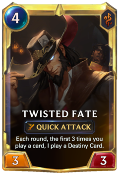 Leveled Twisted Fate Card