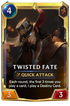 Leveled Twisted Fate Card