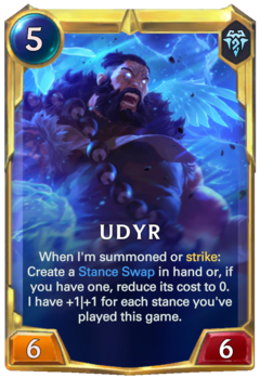 Leveled Udyr Card