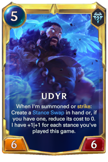 Leveled Udyr Card