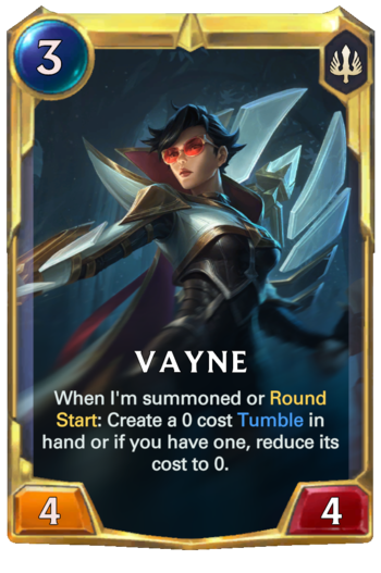 Leveled Vayne Card