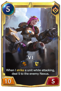 Leveled Vi Card