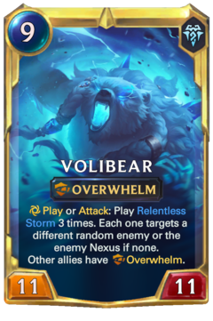 Leveled Volibear Card