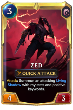 Leveled Zed Card