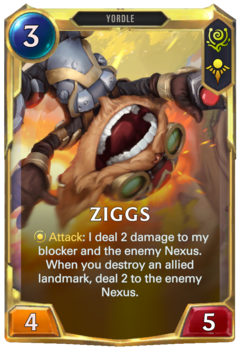 Leveled Ziggs Card