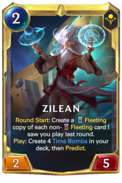 Leveled Zilean Card