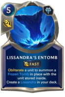 Lissandra's Entomb Card