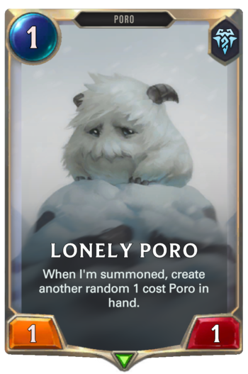 Lonely Poro Card