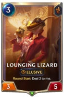 Lounging Lizard Card