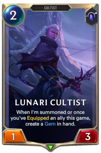 Lunari Cultist Card
