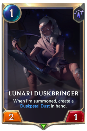 Lunari Duskbringer Card
