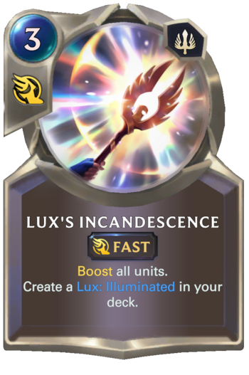 Lux's Incandescence Card