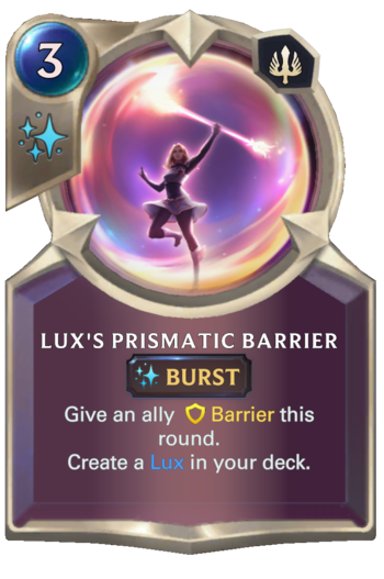 Lux's Prismatic Barrier Card