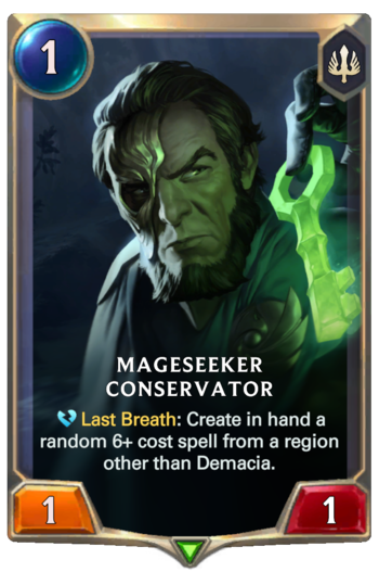 Mageseeker Conservator Card