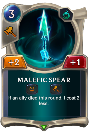 Malefic Spear Card