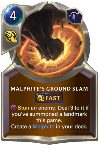 Malphite's Ground Slam Card