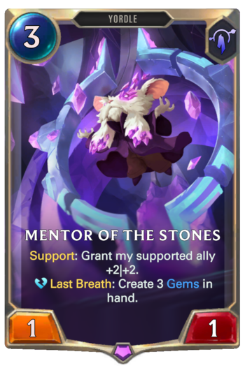 Mentor of the Stones Card
