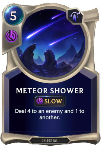 Meteor Shower Card