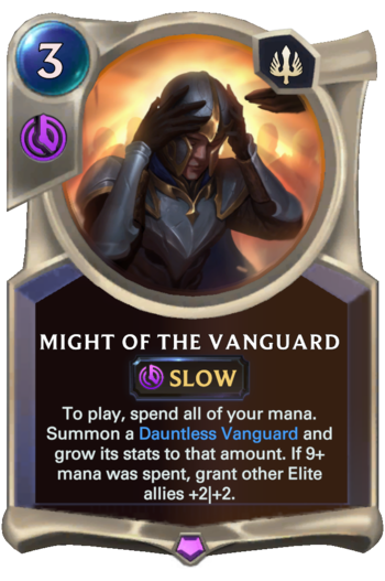 Might of the Vanguard Card